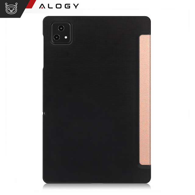 Etui + szkło do T-Mobile T Tablet 5G 10.36" obudowa na tablet Alogy Book Cover Case Rose Gold + Rysik Gratis
