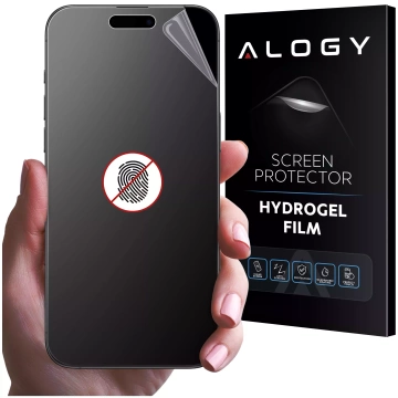 „MATTE“-Folie für Apple iPhone 15 Hydrogel Alogy HydroSkin Matte Pro™ Display für „FINGERPRINT FREE“-Hülle