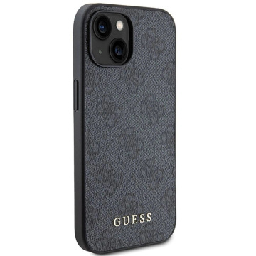Oryginalne Etui GUESS Hardcase GUHCP15SG4GFGR do iPhone 15 (4G Metal Logo / szary)