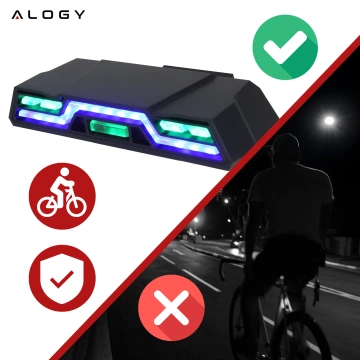Alogy TrailFlash R6 Rücklicht für Fahrräder, LED-Rücklicht, 6 Blinkmodi, wasserdicht