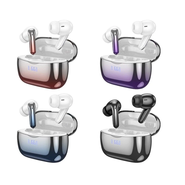 HOCO TWS ANC ENC EQ16 Kabellose Bluetooth-Kopfhörer – Blau mit Ladeetui