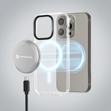 Forcell Smart Charge Qi2 MagSafe 15W USB-C Induktives Ladegerät
