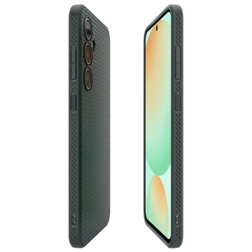 Schwarzes Liquid Air Case für Samsung Galaxy S24 FE Abyss Green