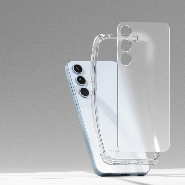 Etui do Samsung Galaxy A35 5G obudowa Case Cover Ringke Fusion Matte Clear matowe przezroczyste plecki + Szkło