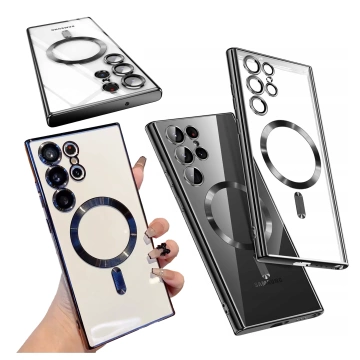 Samsung Galaxy S25 Ultra Alogy LuxeShield™️ Glamour Luxus-Ringhülle mit Kameraabdeckung, Schwarz