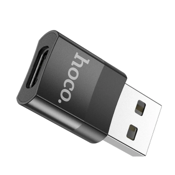 HOCO OTG-Adapter USB A (Stecker) auf Typ C (Buchse) UA17 Schwarz