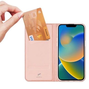 Dux Ducis Skin Pro Holster Flip Cover für iPhone 14 Plus rosa