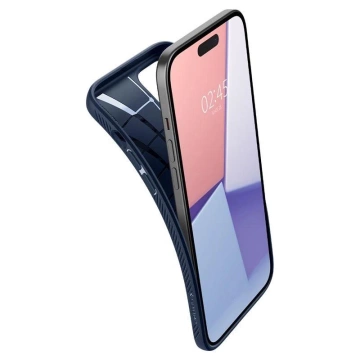 Spigen Liquid Air Case für iPhone 15 Plus Blau – Schlanker TPU-Schutz
