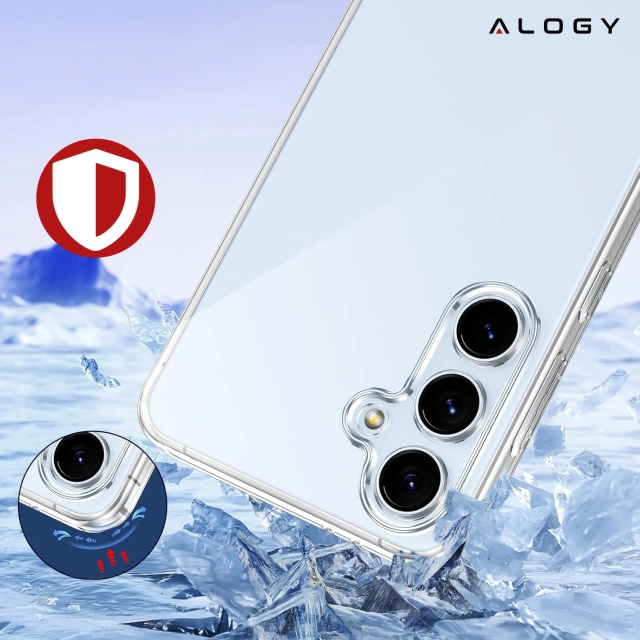 Etui do Samsung Galaxy S24 FE obudowa ochronna na telefon Alogy HybridShield™️ Case Przezroczyste