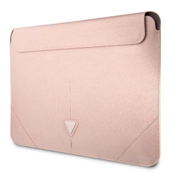 Guess Sleeve GUCS16PSATLP 16 "rosa / rosa Saffiano Triangle Logo