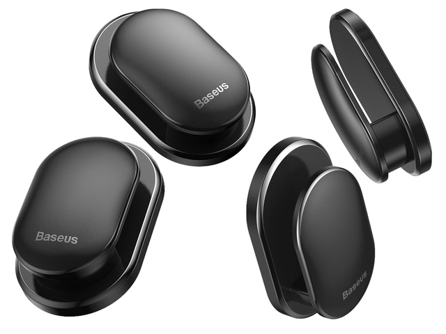 Uniwersalny wieszak x4 uchwyt samoprzylepny haczyk Baseus Czarny