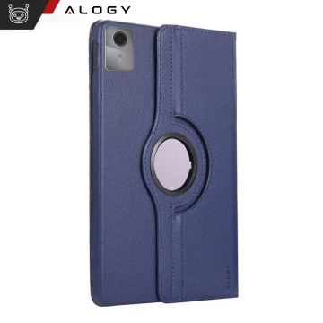 Case 360 ​​​​für Lenovo Tab M11 10,95 Zoll TB330FU / TB330XU / TB331FC Drehbares Cover Tablet Flip Cover Case Alogy Marineblau