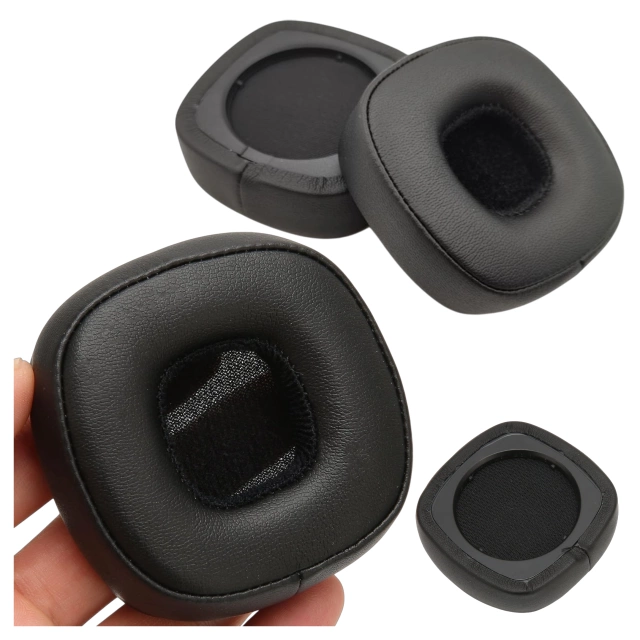 Nauszniki 2x wymienne pady gąbki do słuchawek do MARSHALL MAJOR IV 4 / BLUETOOTH Czarne