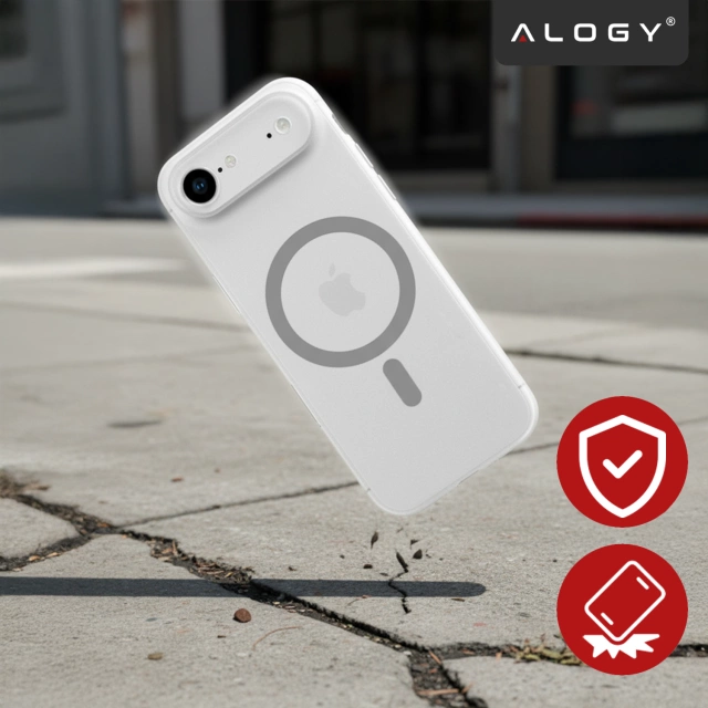Etui do Apple iPhone 17 Air – matowa obudowa do MagSafe z ochroną obiektywu, smukłe i odporne na zarysowania, idealne dopasowanie – Alogy Skinny MatteCase™ Białe