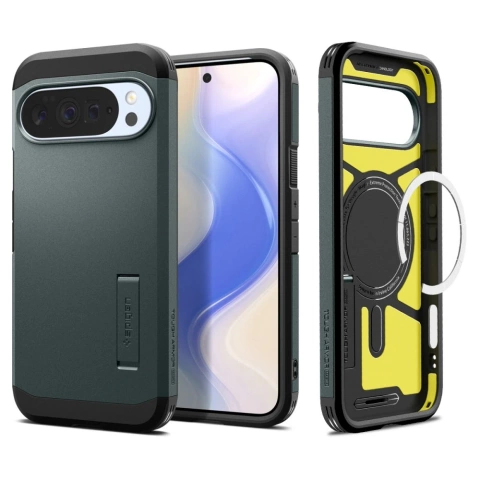 Etui Ochronne do Google Pixel 10 Pro XL Spigen Tough Armor Mag MagSafe Abyss Green