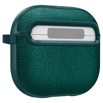 Apple AirPods 4 Hülle Spigen Urban Fit Mitternachtsgrüner Karabiner