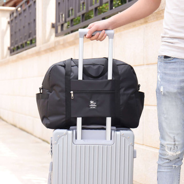 Reisetasche für das Flugzeug, touristische Sportkabine, Handgepäck, geräumig für einen Koffer, Urlaub 36l Alogy Black