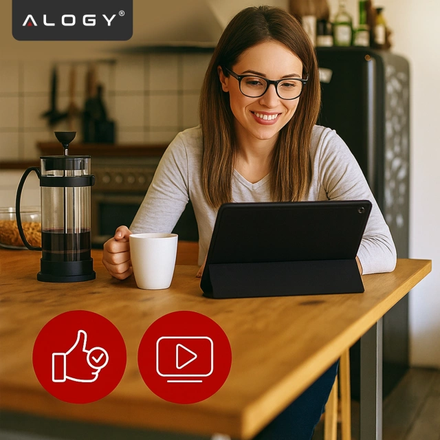 Etui do Apple iPad 9.7 2017 / 2018 Alogy SmartShell™ Smart Case z Funkcją Podstawki, Miękka Obudowa z TPU, Magnetyczne Zamknięcie Czarne