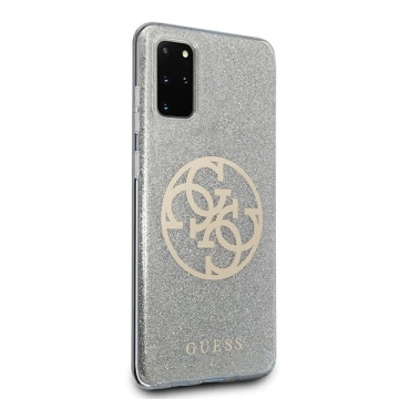 Etui Guess GUHCS67PCUGLLG do Galaxy S20+ Plus G985 hard case Glitter 4G Circle Logo