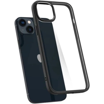 Etui für iPhone 14 Spigen Crystal Hybrid Mattschwarz