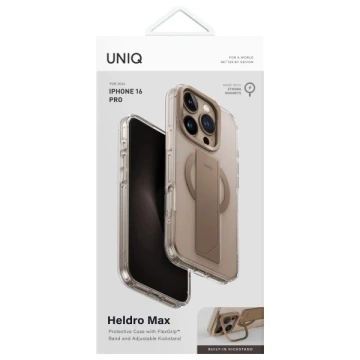 Etui do iPhone 16 Pro UNIQ Heldro Max Złote MagSafe MagClick