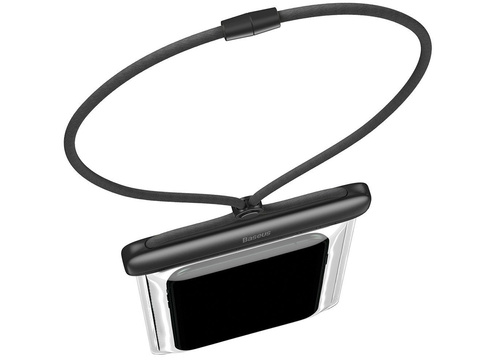 Etui wodoodporne Baseus Let's go Slip na telefon do 7.2 IPX8 Czarne