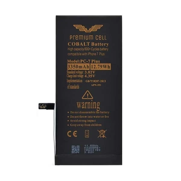 Bateria Premium Cell Cobalt iPhone 7 Plus 3350mAh 600 Zyklen
