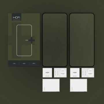 Panzerglas für Samsung Galaxy S25 Hofi Glass Pro 2er-Pack Schwarz 9H