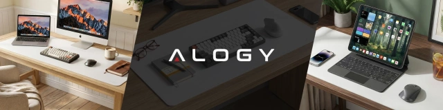 Podkładka na biurko 80×40 cm – antypoślizgowa mata ochronna z eleganckiej ekoskóry PU, pod mysz i klawiaturę, stylowa i trwała – Alogy WorkMat™ Biała