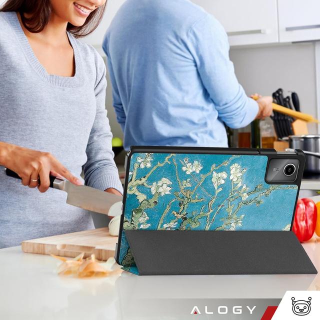 Etui do Lenovo Tab K11 / K11E 11” M11 10.95" TB330FU / TB330XU / TB331FC obudowa na tablet Case Alogy Book Cover Kwitnący migdałowiec (van Gogh)