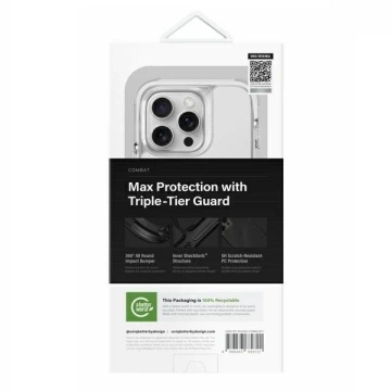 Etui do iPhone 16 Pro UNIQ Combat MagSafe Białe ShockSorb™