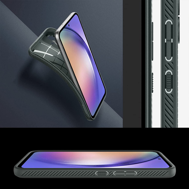 Etui na telefon Spigen Liquid Air obudowa pancerne do Samsung Galaxy A54 5G Abyss Green