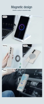 Nillkin Nature Pro Panzerhülle mit Magnetring für Samsung Galaxy S24 – weiß