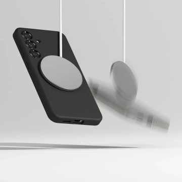 Etui für Samsung Galaxy S25 Plus Schwarz Ringke Silikon Magnetisch MagSafe