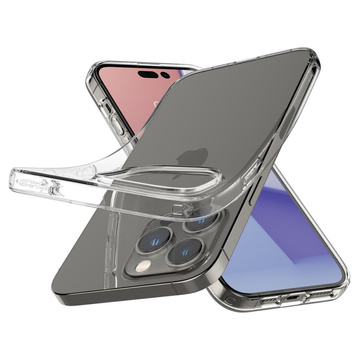 Etui obudowa case Spigen Liquid Crystal do Apple iPhone 14 Pro Crystal Clear + Szkło