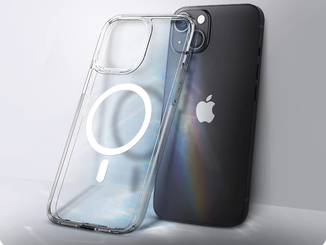 Etui obudowa Spigen Ultra Hybrid Mag do Apple iPhone 13 Mini White + Szkło