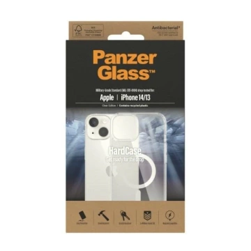 Etui PanzerGlass HardCase für iPhone 14 6,1" MagSafe Antibacterial Military grade transparent 0409