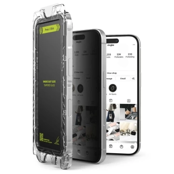Ringke Easy Slide 2er-Pack Sichtschutzglas für iPhone 16 Pro Max Privatsphäre
