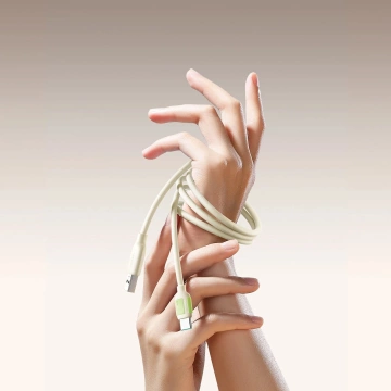 Joyroom S-A53 3A USB-A - USB-C Kabel 1,2m Fluoreszierendes Beige