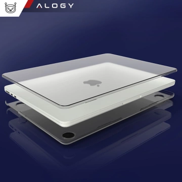 Schutzhülle für Apple MacBook Air 15 M2/M3/M4 (2023/2024/2025) – Alogy AirGuard™ Flexible Hülle, matt-transparent weiß