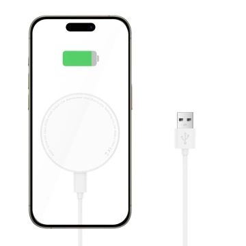 MagSafe Tech-Protect Ladegerät QI15W-A33 Weiß 15W Ständer