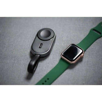 FORCELL F-ENERGY Mini Power Watch Powerbank 1A 2,5W 1200 mAh Schwarz