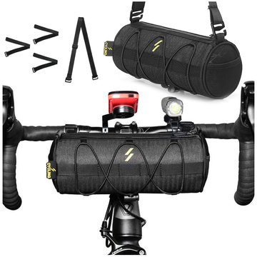 Alogy Fahrradtasche Radstange Fahrradtasche Wasserdichte Fahrradtasche 2,5 L Schwarz