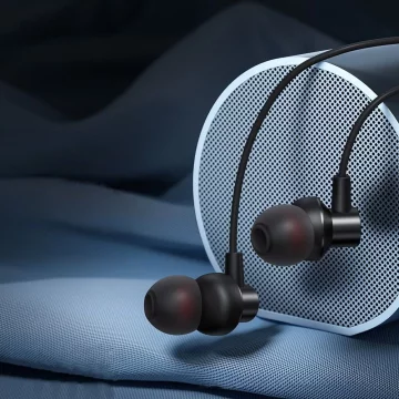 REMAX In-Ear-Kopfhörer USB Typ C Fernsteuerkopfhörer schwarz (RM-560)