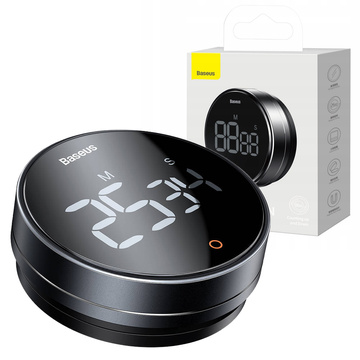 Countdown-Timer Küchentimer Baseus Heyo Pro Dark Digital Rotary Timer Grey