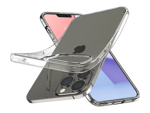 Etui Spigen Liquid Crystal do Apple iPhone 13 Pro Crystal Clear + Szkło