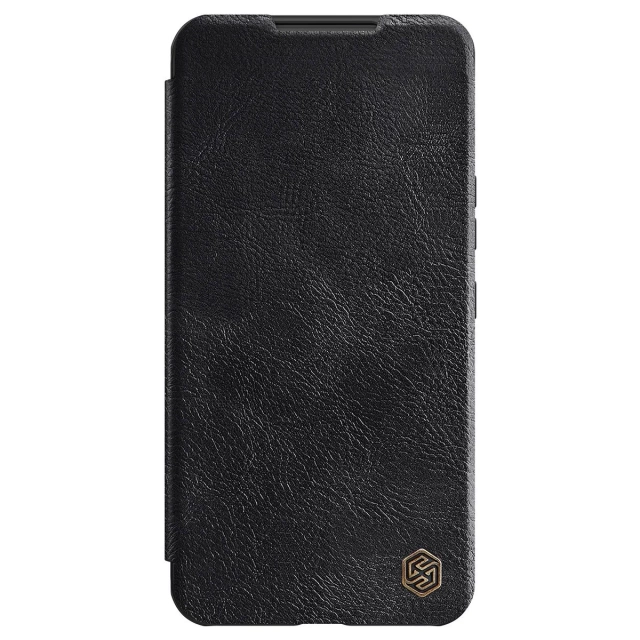 Nillkin Qin Leather Pro Case etui do Samsung Galaxy S22 osłona na aparat kabura pokrowiec obudowa z klapką czarny