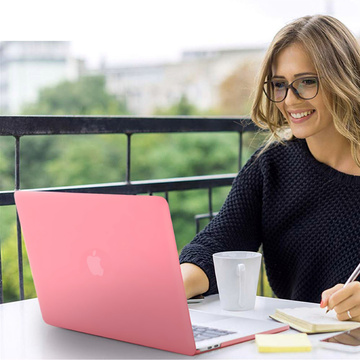 Alogy Hard Case für Apple Macbook Air 13 2022 M2 Matte Pink Tasche bis 13,3 Zoll