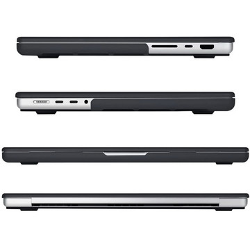 Etui Alogy Hard Case do Apple Macbook Pro 14 2021 A2442 Matowy Czarny