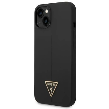 Etui Guess GUHCP14MSLTGK do Apple iPhone 14 Plus 6,7" czarny/black hardcase Silicone Triangle